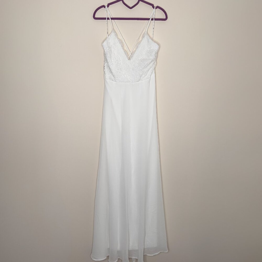 Lulus White Maxi Dress Size XL
